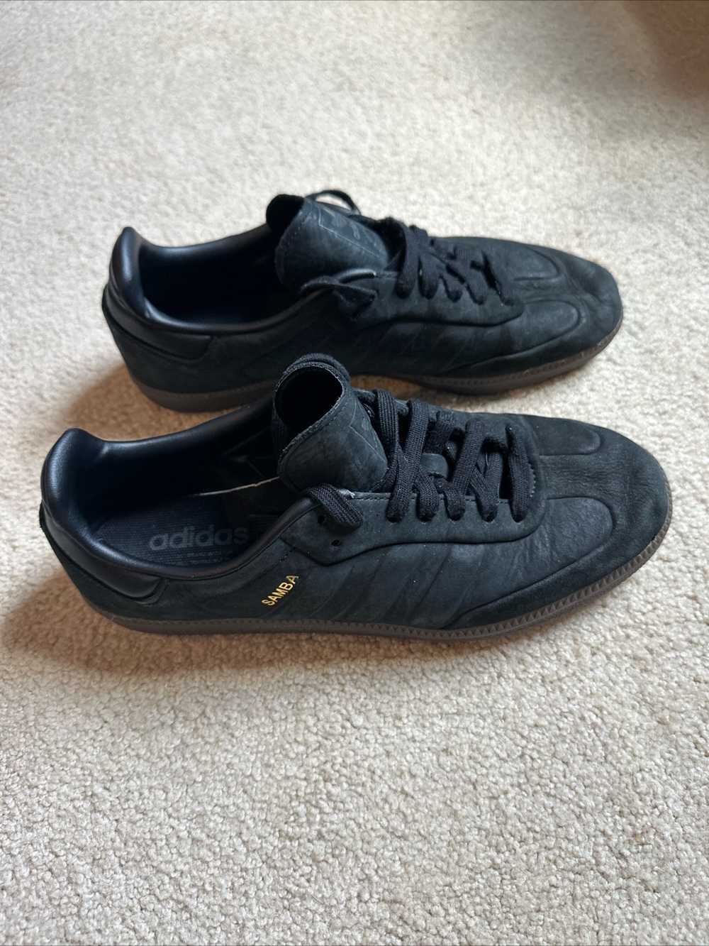 adidas Men’s Samba OG Black Suede & Leather Low-Top Sneakers